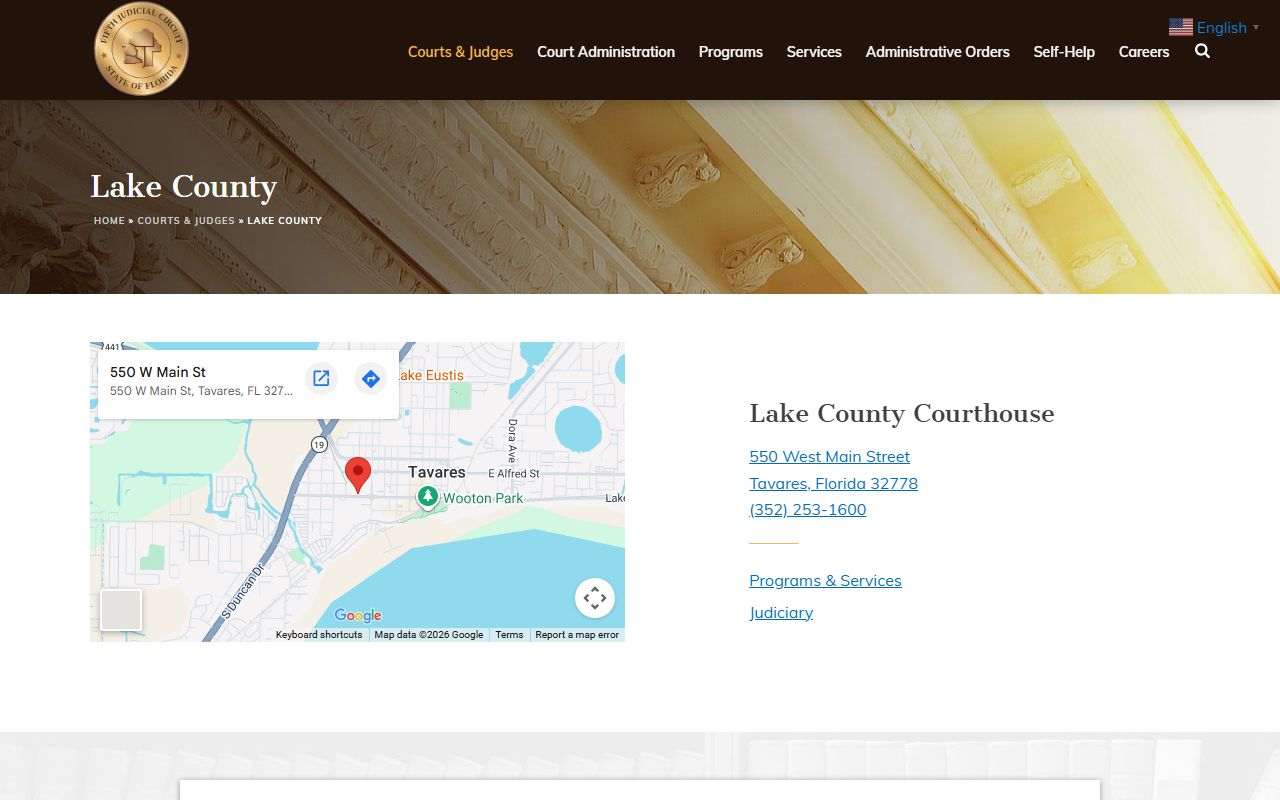 Lake County court dockets fifth judicial circuit page