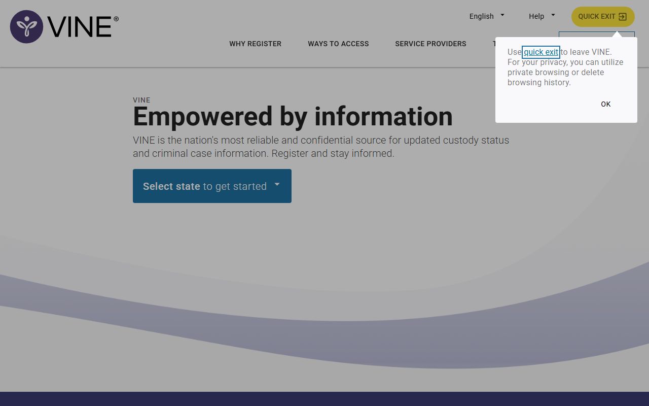 Lake County released inmates VINELink victim offender notification portal linked by the Sheriff's corrections page