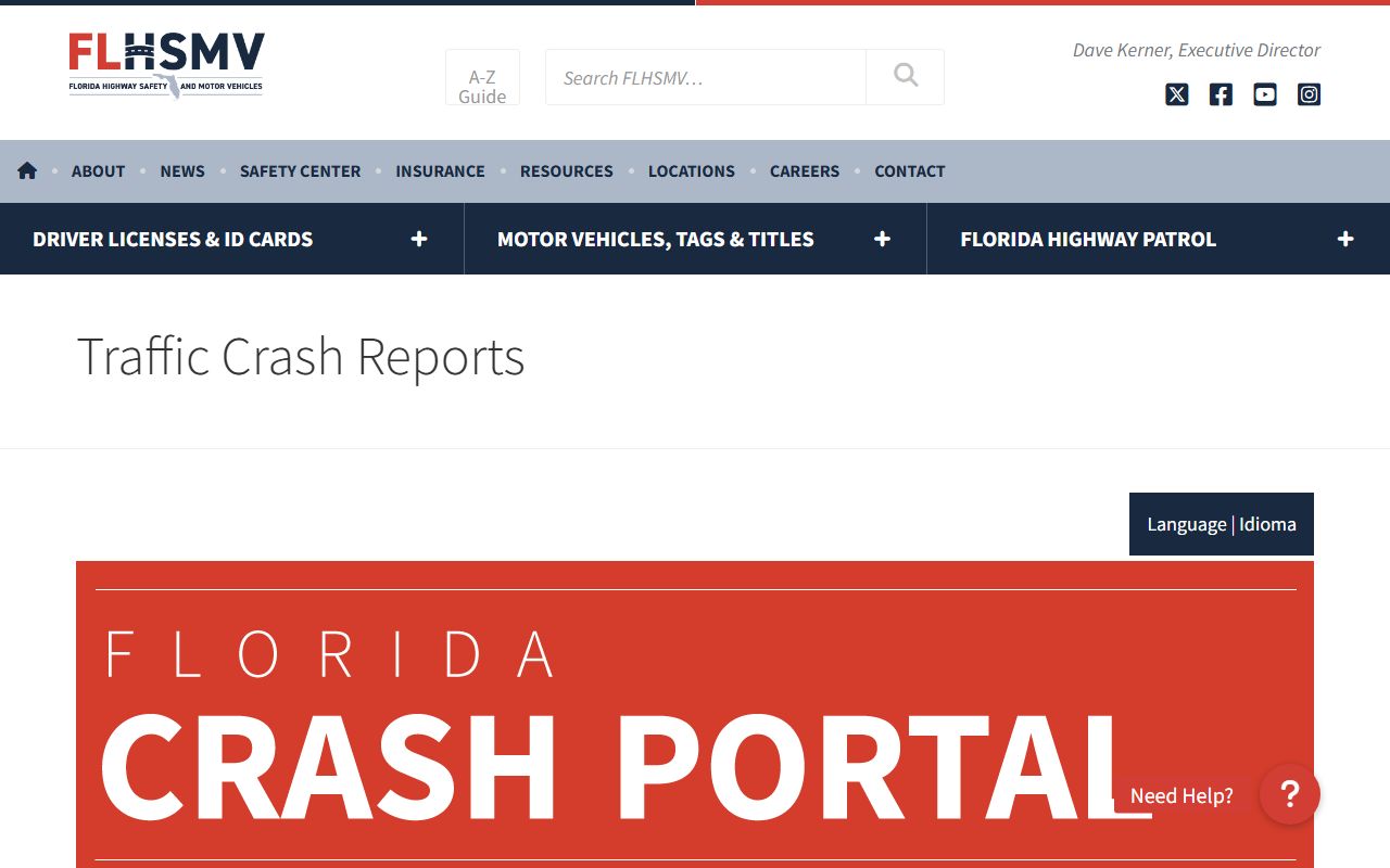 Lake County traffic court records Florida Crash Portal home page